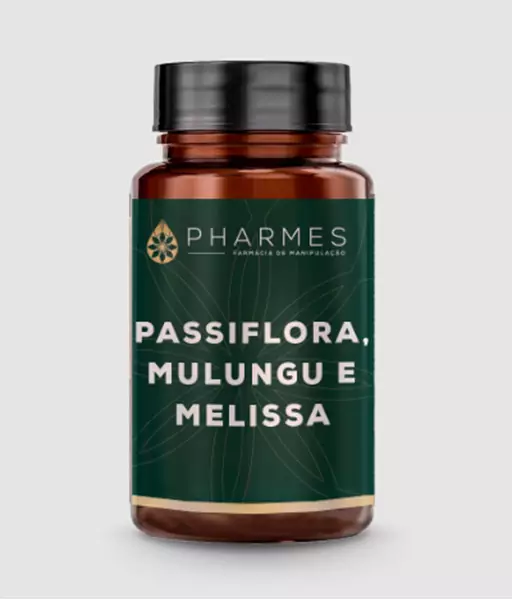 Passiflora, Mulungu e Melissa - 60 cápsulas