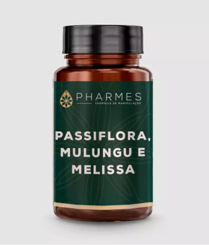 Passiflora, Mulungu e Melissa - 60 cápsulas