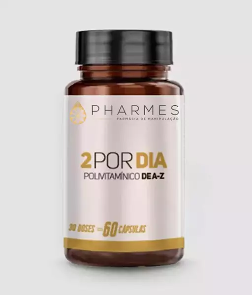 Polivitaminico 2 por Dia - 30 Doses - 60 capsulas