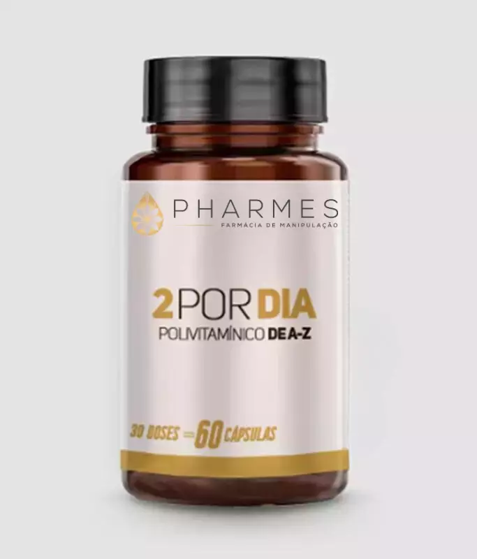 Polivitaminico 2 por Dia - 30 Doses - 60 capsulas