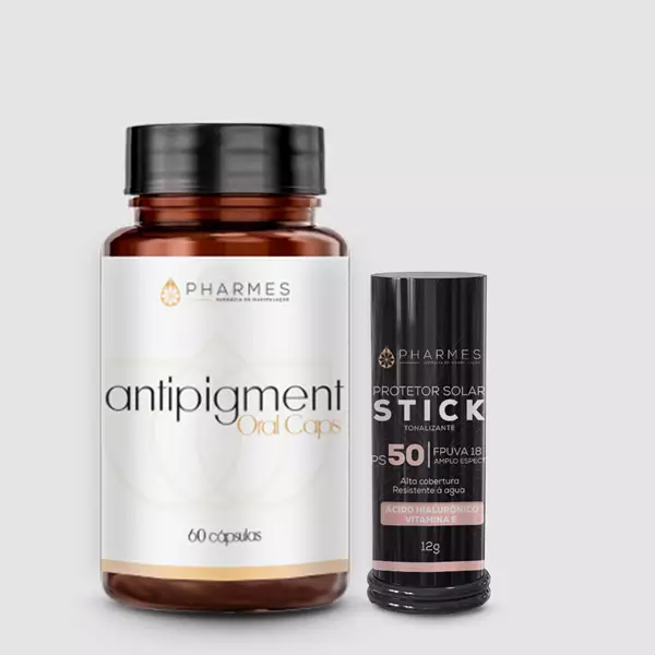 COMBO Antipigment Oral Caps e  Stick Protetor Solar