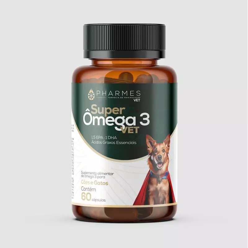 Super Ômega Vet Pharmes - 60 Cápsulas