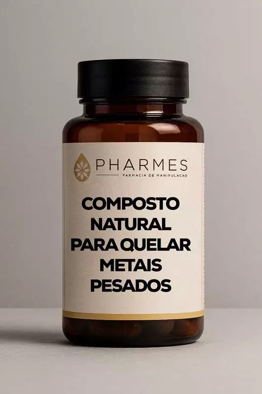 Composto Natural para Quelar Metais Pesados - 60 Cápsulas