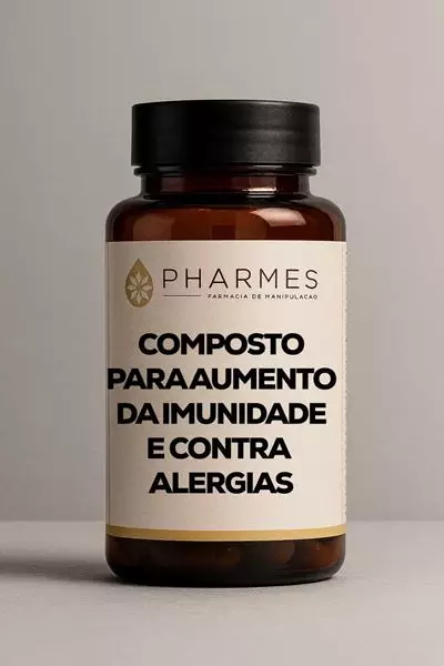 Composto para aumento de imunidade e contra alergias - 60 Cápsulas