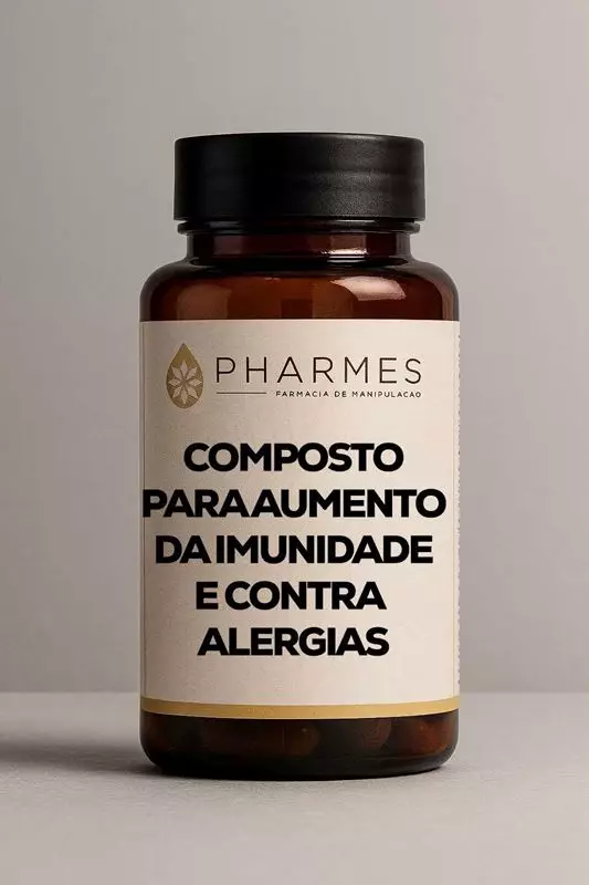 Composto para aumento de imunidade e contra alergias - 60 Cápsulas
