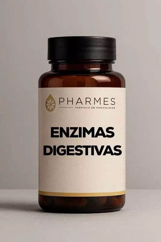 Enzimas Digestivas - 60 Cápsulas (Nova fórmula)