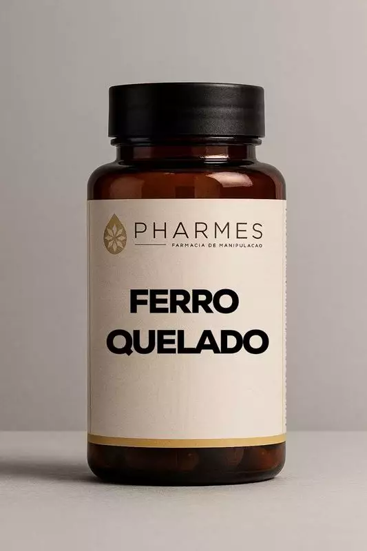 Ferro quelado 18mg - 60 Cápsulas
