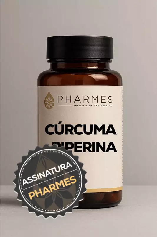 Assinatura Cúrcuma 450mg + Piperina 10mg - 30 Cápsulas