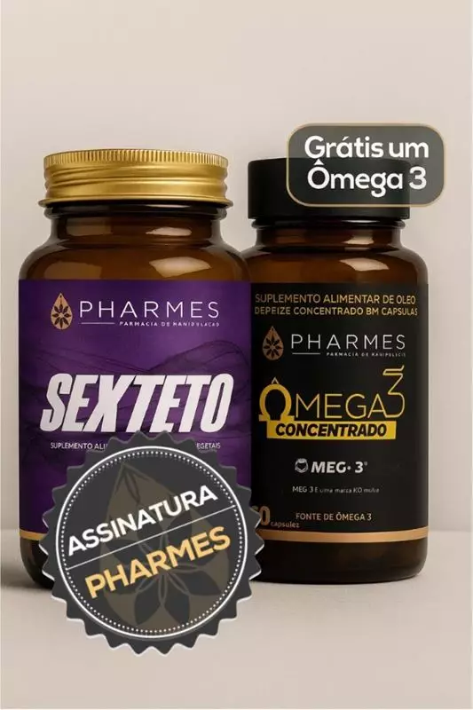 Assinatura Sexteto (Linha Cardio) - 30 Cápsulas Grátis 1 Ômega 60 Cápsulas